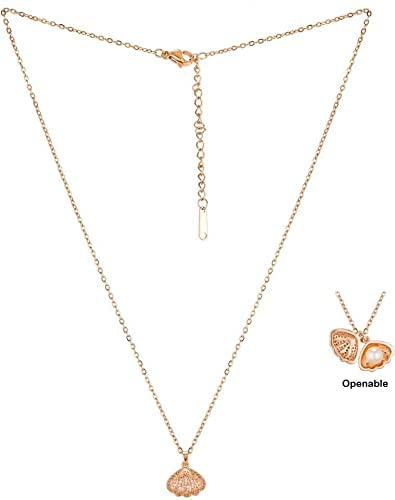 Pendant For Girls Women Ladies girlfriend Wife Moti Shell Pearl Necklace locket - Image 2